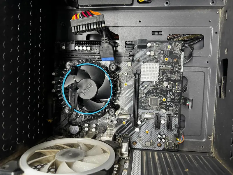 Interior de computadora